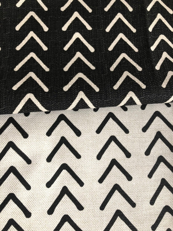 Mudcloth Upholstery Fabric by the yard / Home Decor Fabric / Cotton Upholstery Fabric / Heavy weight fabric / White Mudcloth Fabric