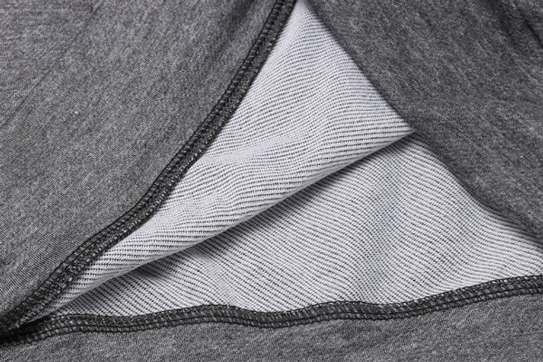 Black Color Block Hoodie