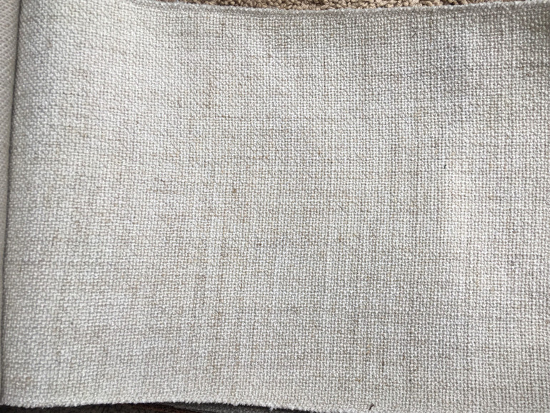 7 yards Hemp Hmong upholstery fabric / Light beige Linen / Woven Hmong Fabric / Heavy weight Upholstery material
