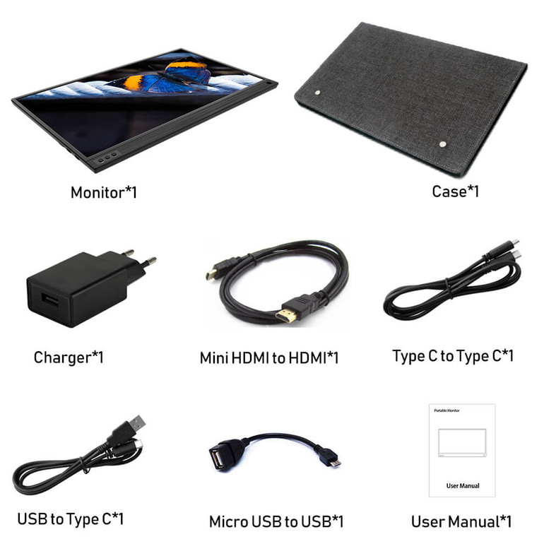 Portable 1080p HDMI Monitor
