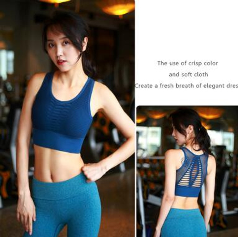 Duttedutta Sexy Hollow Out High Impact Sports Bra Mesh Back Workout Yoga Bra Tops Gym Fitness Running Brassiere Women Sport Bra Duttedutta Sexy Hollow Out High Impact Sports Bra Mesh Back Workout Yoga Bra Tops Gym Fitness Running Brassiere Women Sport Bra