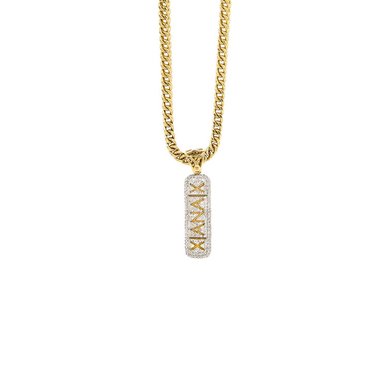 10K GOLD & DIAMOND "XANAX" PENDANT