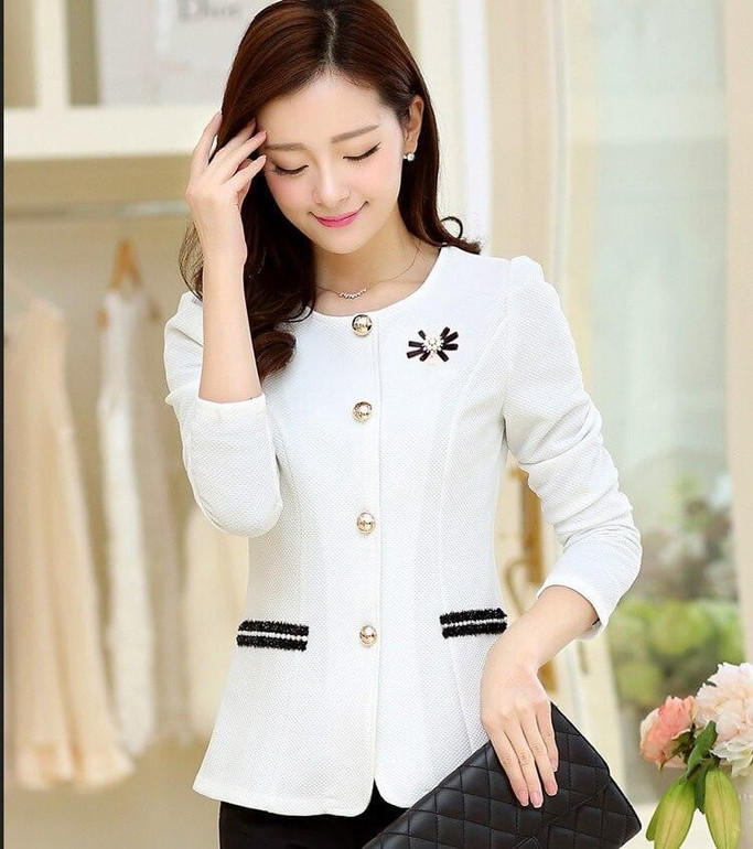 Blazer Women 2019 Corsage 4XL 5XXXXXL Plus Size Formal Lady Blazers Jackets for Woman Work Wear Coat Jaqueta Top Feminino
