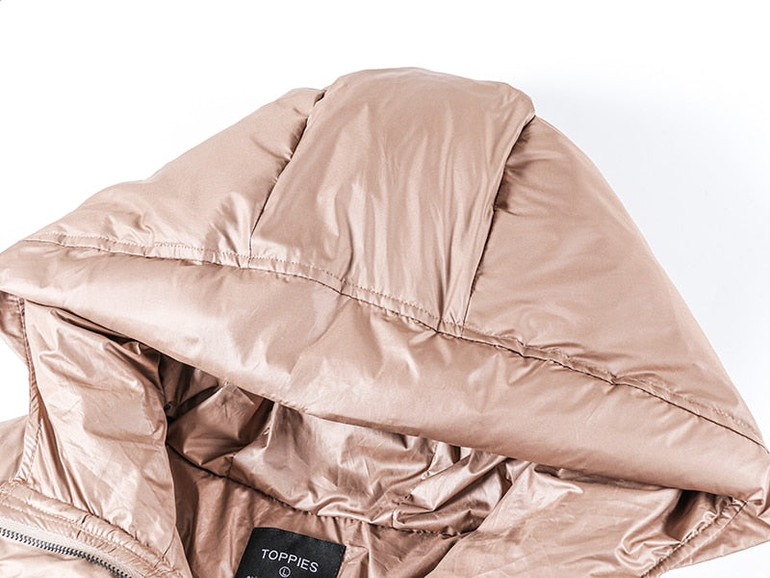Toppies winter hooded Jacket Coat Women Parkas belt puffer jacket oversized outwear women clothing 2020