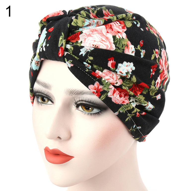 Women Muslim Stretch Turban Hat Cancer Chemo Cap Hair Loss Head Scarf Cover Women Muslim Stretch Turban Hat Cancer Chemo Cap Hair Loss Head Scarf Cover