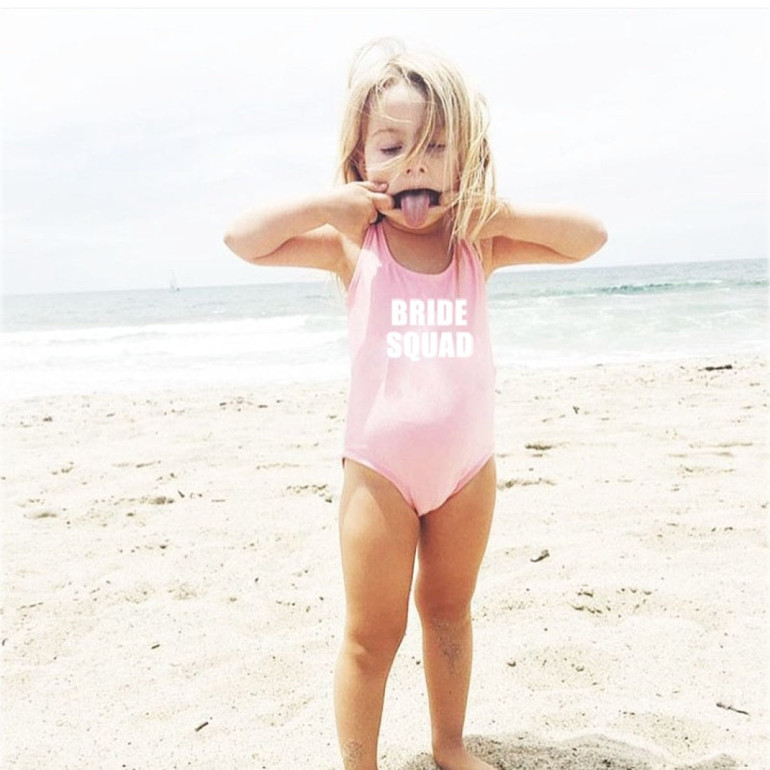 BRIDE SQUAD Custom One Piece Swimsuits