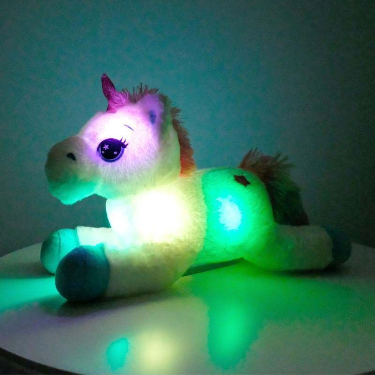 Colorful LED Unicorn Plush Toy