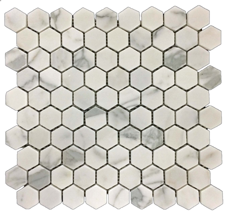 CALACATTA HEXAGON MOSAIC CALACATTA HEXAGON MOSAIC