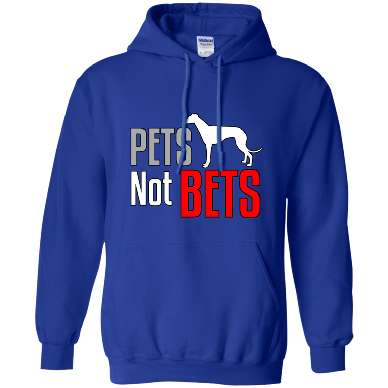 Pets Not Bets Standing Greyhound Pullover Hoodie