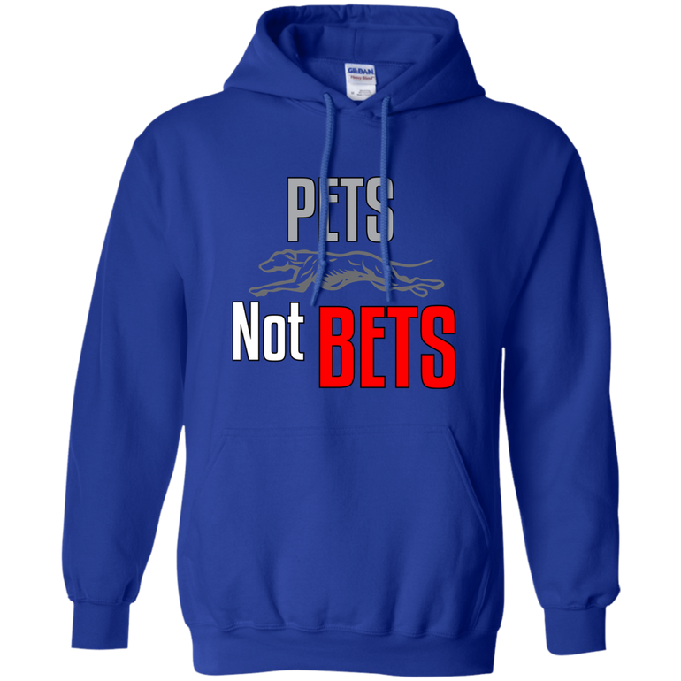 Pets Not Bets Running Greyhound Pullover Hoodie