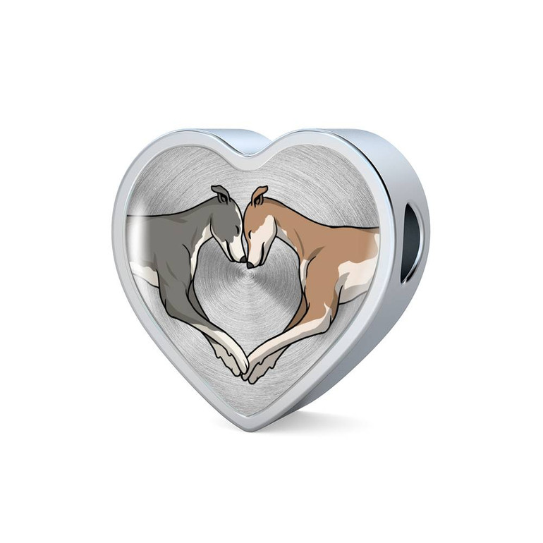 Luxury Greyhound Love Heart Bracelet