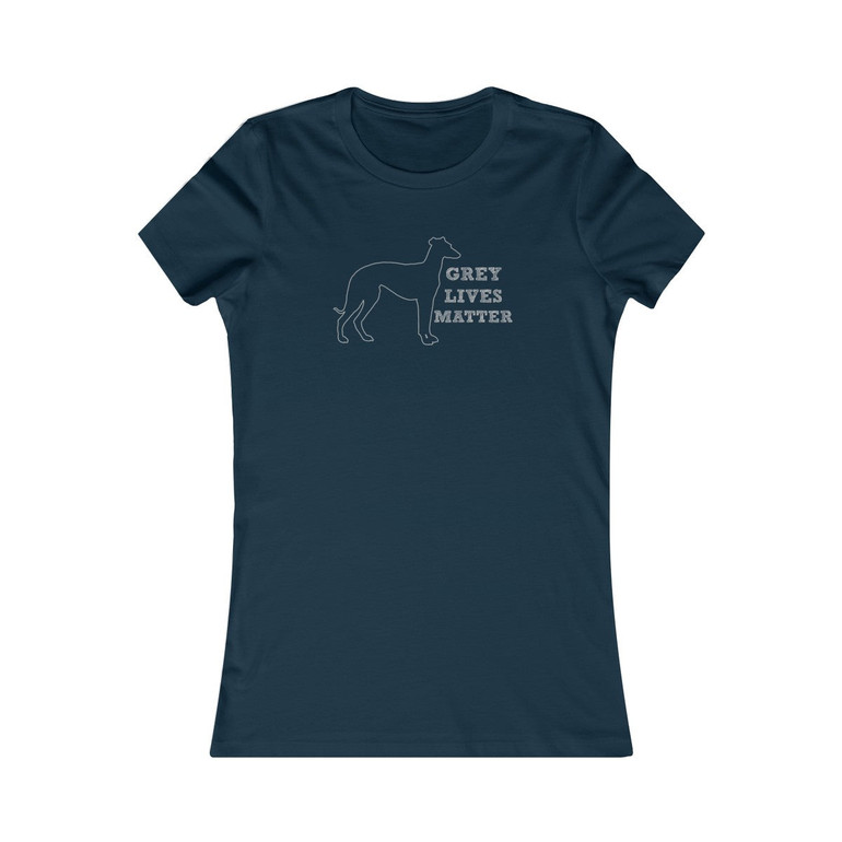 Greyhound Rescue T-Shirt with Grey Lives Matter Dog Logo