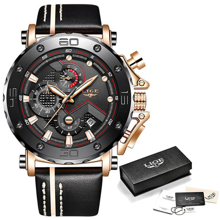Lige Military Quartz Watch