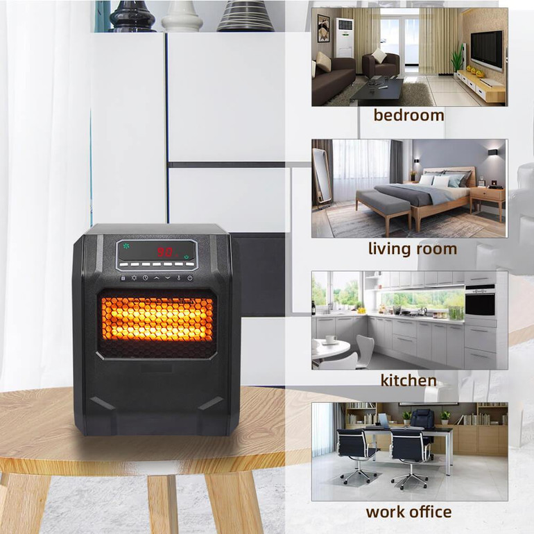 Infrared Heater | ZOKOP Portable Space Heater - Black/1500W Infrared Heater | ZOKOP Portable Space Heater - Black/1500W