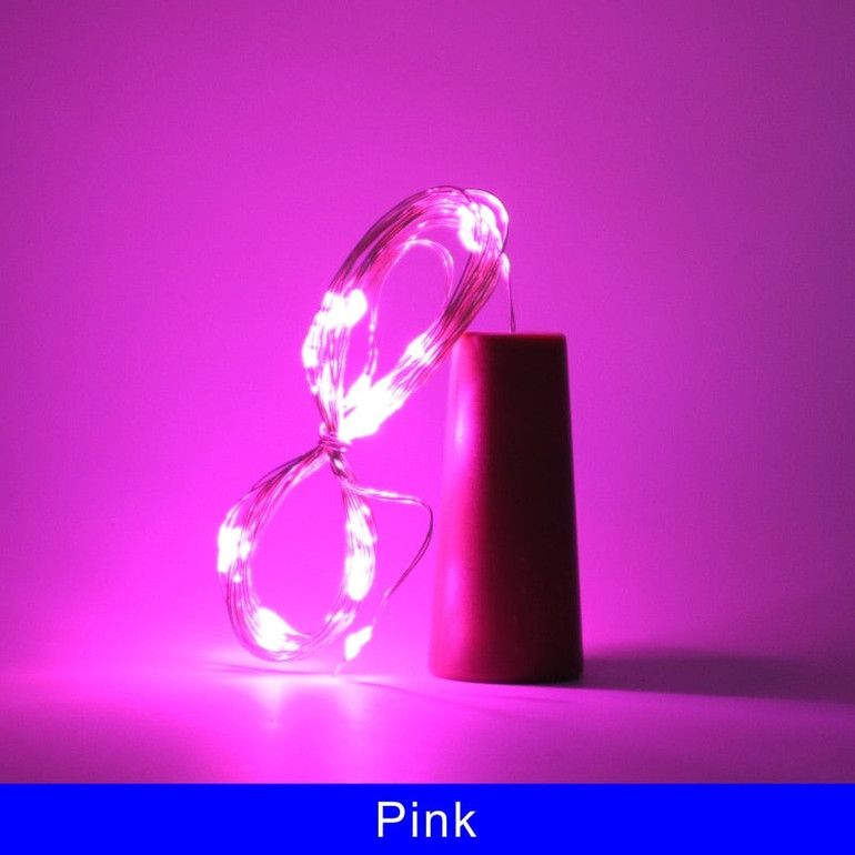 Wine Bottle Lights With Cork Copper Wire Battery Powered LED Garland Colorful Fairy Lights String For Party Wedding Decoration