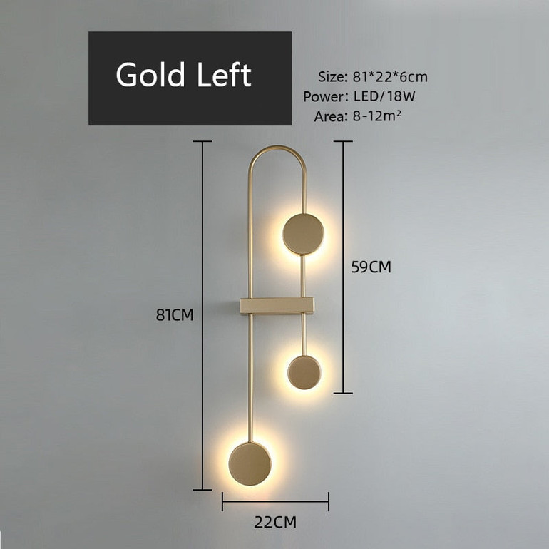 Wall Lamp Simple LED Living Room Nordic Bedroom Wall Sonce