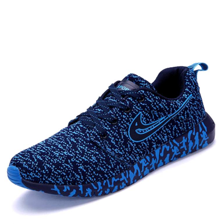 LudBA Athletic Men Women Running Shoe Sports-Sneakers (Blue)