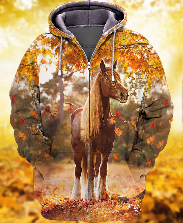 Love Horse Autumn Zip Hoodie Love Horse Autumn Zip Hoodie