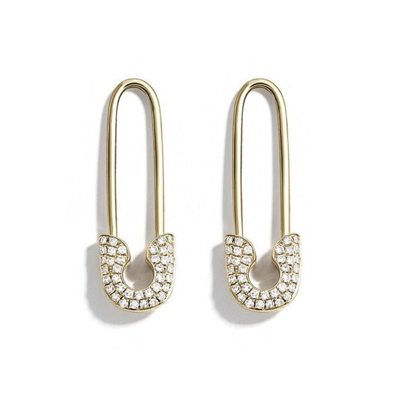 Safety Pin Studs Earrings