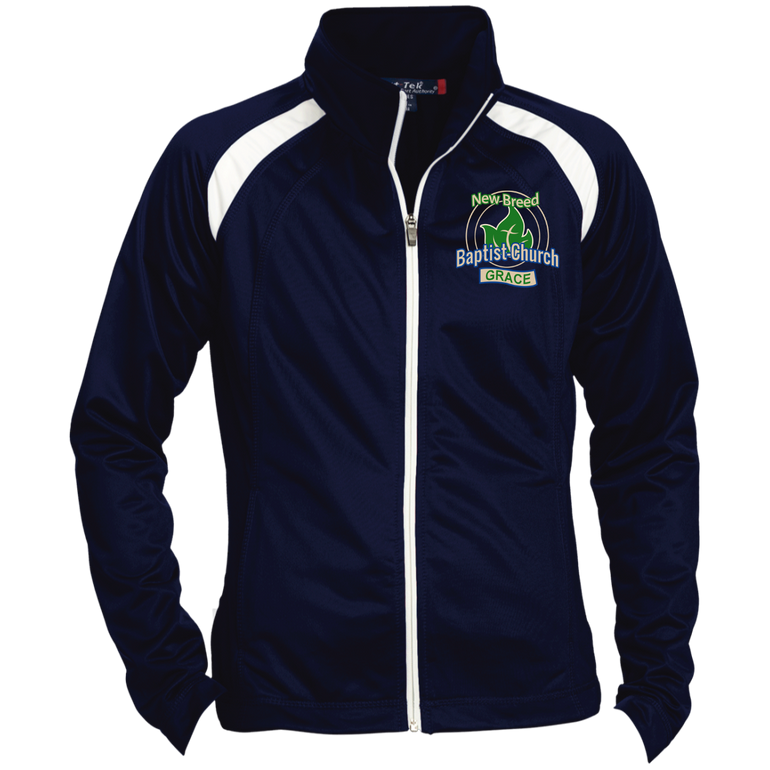 New Breed Baptist Grace Ladies' Raglan Sleeve Warmup Jacket New Breed Baptist Grace Ladies' Raglan Sleeve Warmup Jacket