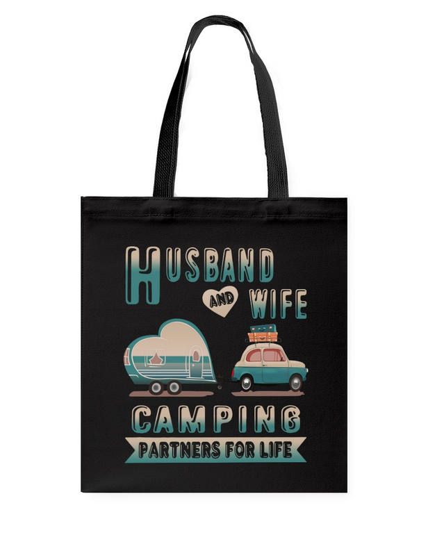 Valentine Day Gift, Husband And Wife Camping Tote Bag
