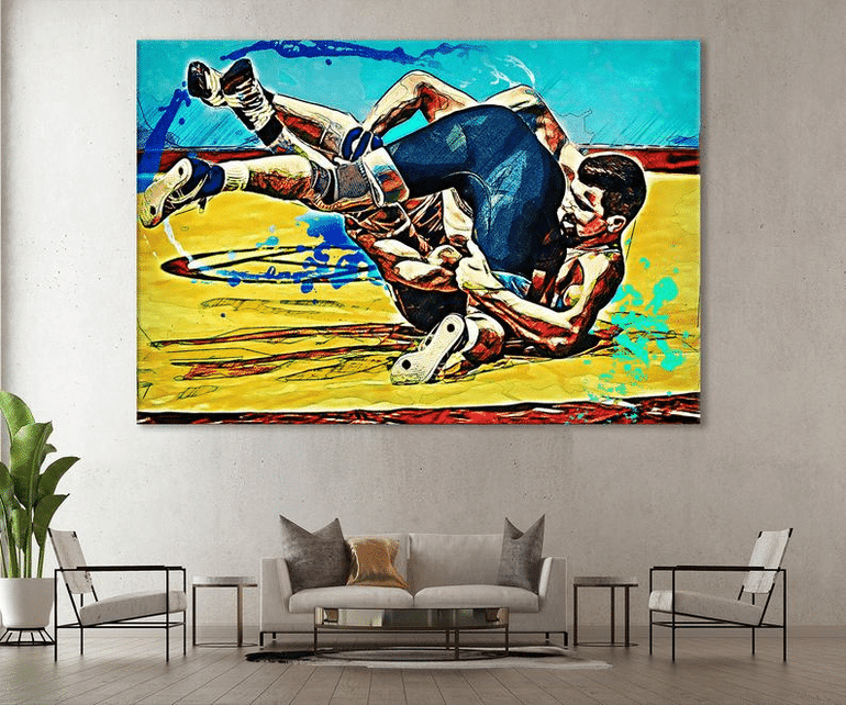Wrestling Printed Motivation Wall Art Poster
