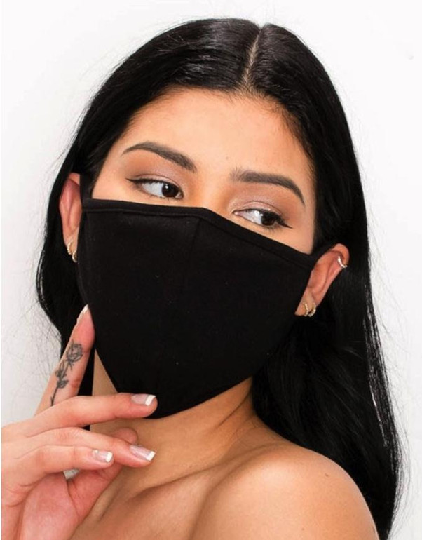 Black Facemask with Filter Pocket and Filter