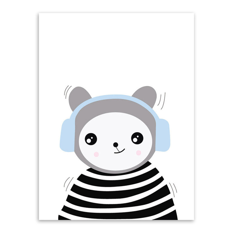 Triptych Black White Kawaii Animals Panda Cat A4 Art Prints Poster Nursery Wall Picture Canvas Painting Kids Room Decor No Frame Triptych Black White Kawaii Animals Panda Cat A4 Art Prints Poster Nursery Wall Picture Canvas Painting Kids Room Decor No Frame