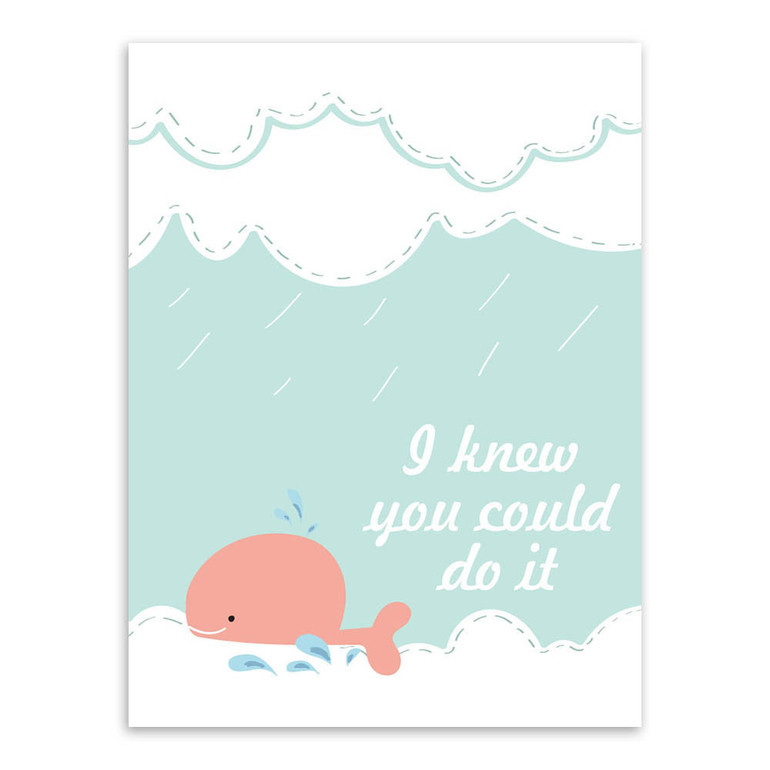 Modern Kawaii Animals Hippo Moon Quotes Canvas A4 Art Print Poster Nursery Wall Picture Kids Baby Room Decor Painting No Frame