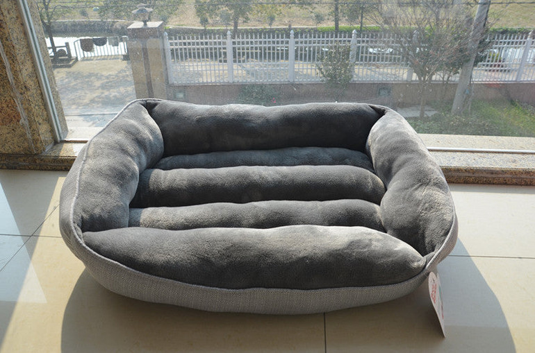 Waterproof Pet Bed Grey Patterns Sweety Dog House Moistureproof Keep Clean Pets Bed Home For Cats Resistant Bite