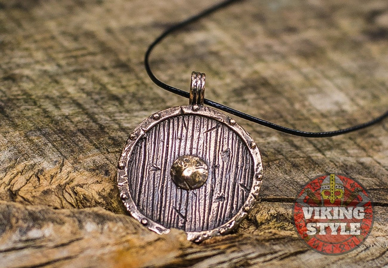 Viking Shield Pendant - Bronze Viking Shield Pendant - Bronze