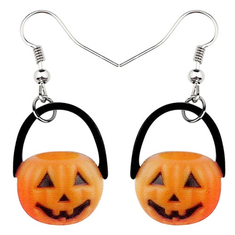 FREE OFFER Smiling Pumpkin Halloween Earrings