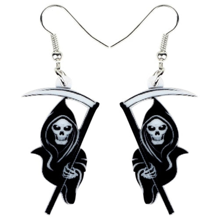 FREE OFFER Death Grim Reaper Halloween Earrings