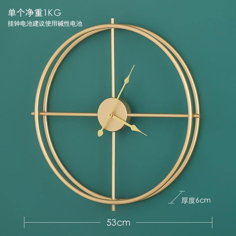 Nordic Minimalist Iron Wall Clock