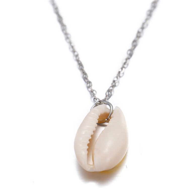 Cowrie Conch Shell Necklace
