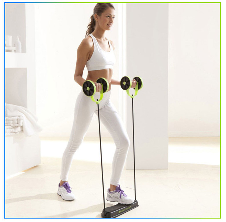 AB Wheels Roller Stretch Elastic Abdominal Resistance Pull Rope