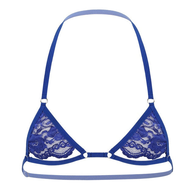 Sissy Sheer Lace Mini Bra