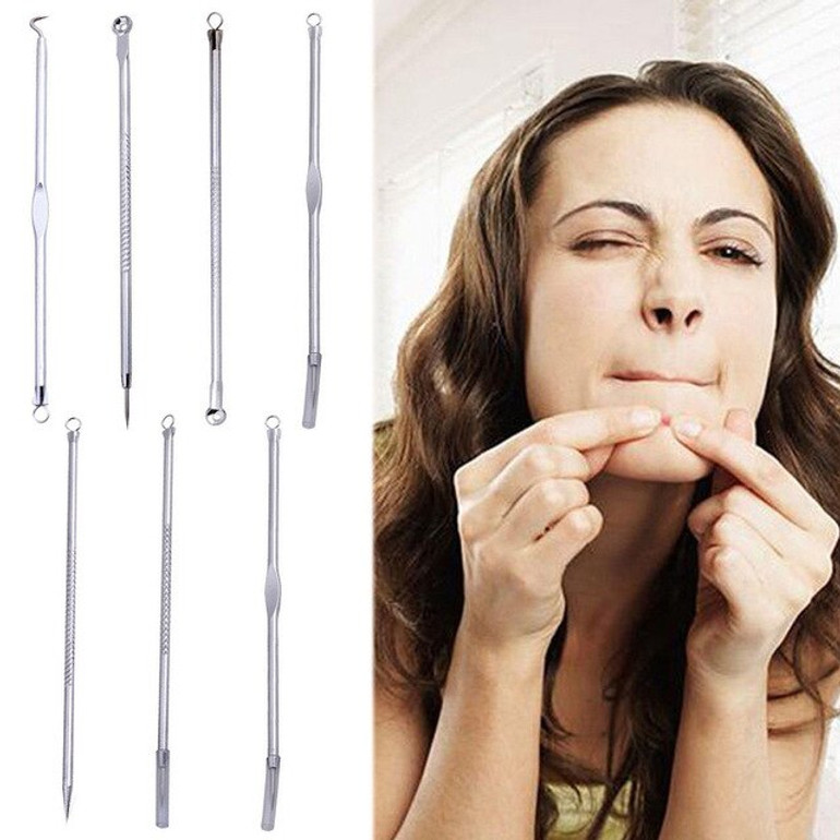 5/7 Pcs Blackhead Remover Pimple Blemish Comedone Acne Extractor Remover Tool Set Acne Removal Needle #50