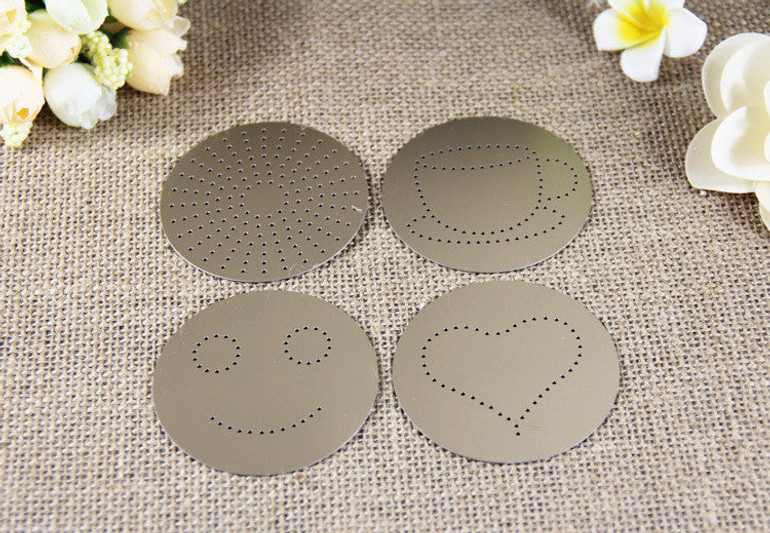 304 stainless steel fancy coffee powder Coffee Stencil mould cappuccino garland mold