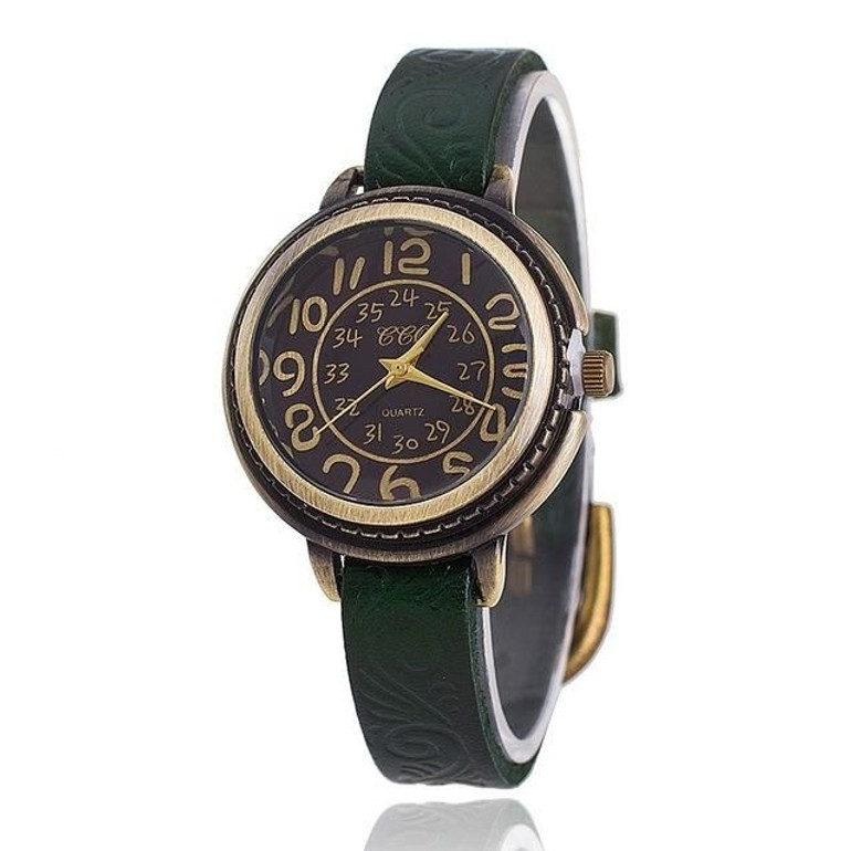 Vintage Cow Leather Watch High Quality Antique Women Wrist Watch Casual Quartz Vintage Cow Leather Watch High Quality Antique Women Wrist Watch Casual Quartz