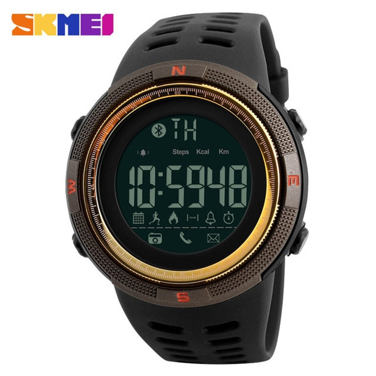 SKMEI Men Smart Watch Bluetooth Pedometer Calories Chronograph Fashion Outdoor Sport Watches Smart Watches Waterproof Smartwatch