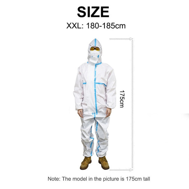 Protective Suit Prevent Droplets Anti-epidemic Disposable Protective Clothing Hazmat Suit Waterproof Dust-proof Coverall Workwer