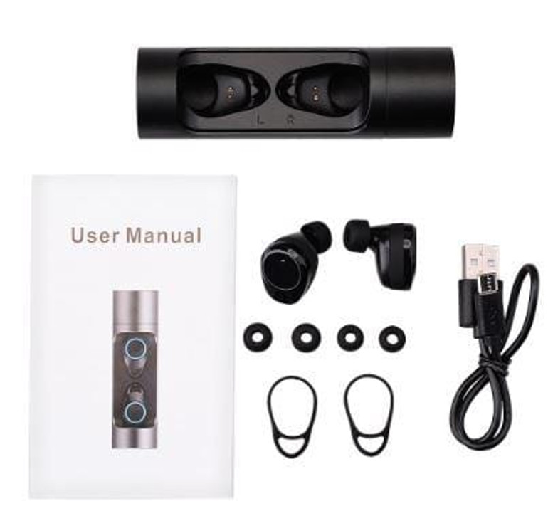 Bluetooth V5.0 Stereo Waterproof Earbuds With Microphone