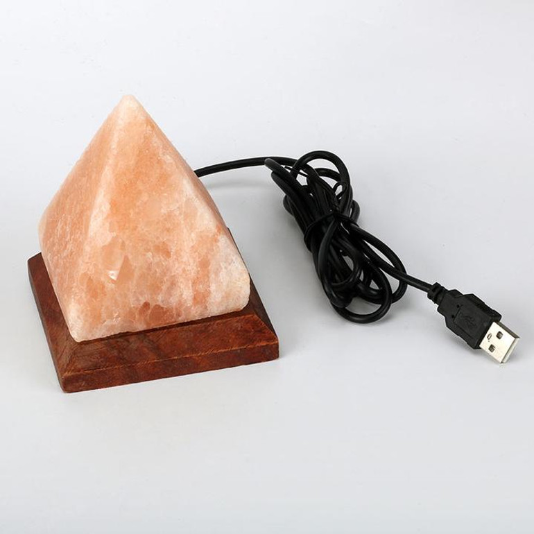 Triangle Hand Carved Himalayan Salt Lamp