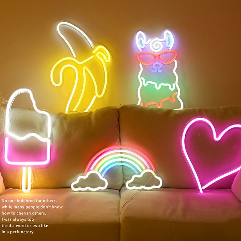 Glow With Me-Neon Popsicle Sign