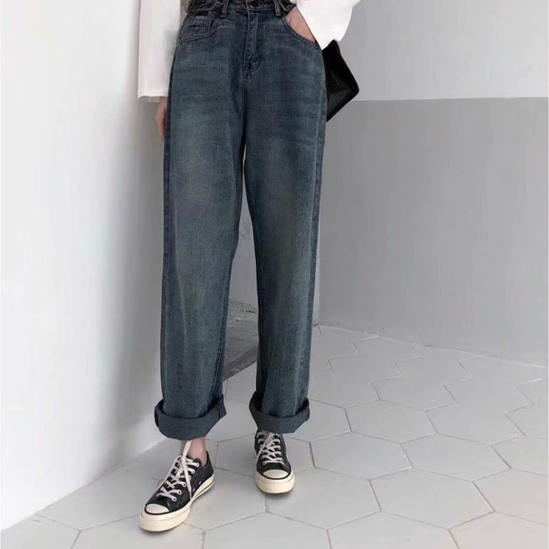 High Waist Jeans Women's Loose Pants