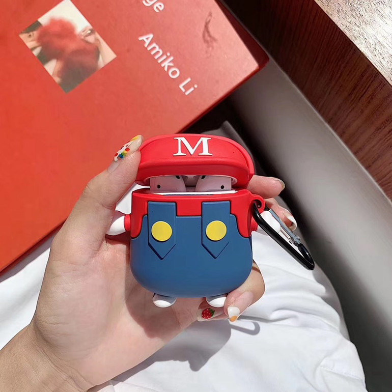 Super Mario Bros. 'Mario Trousers' Premium AirPods Case Shock Proof Cover