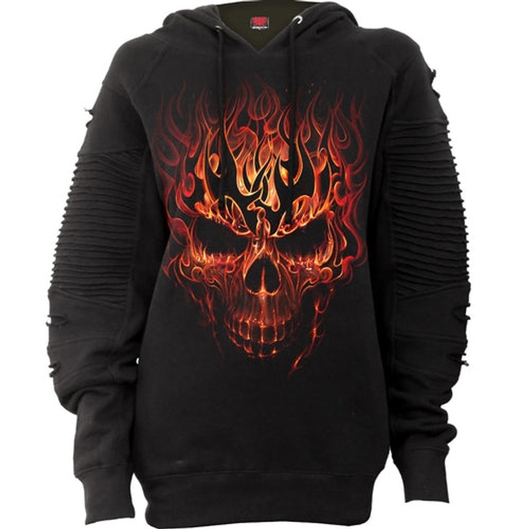 SKULL BLAST - Premuim Biker Fashion Ladies Hoodie