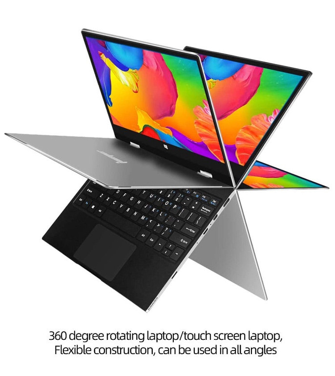 Amazon Liquidations Jumper 11.6 inch Touchscreen Laptop 6GB RAM, 128GB eMMC 360 Degree Convertible Tablet PC Windows 10 Ultrabook PC Intel Celeron Quad core Processor Supports 256GB TF Card and 1TB SSD Extension