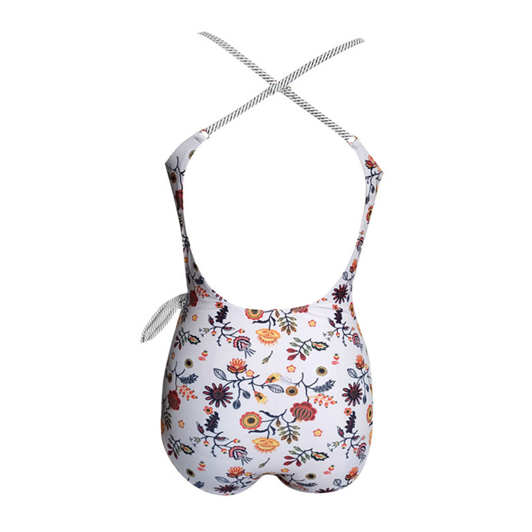 Fashion Women One Piece Swimsuit Beachwear Patchwork Swimwear